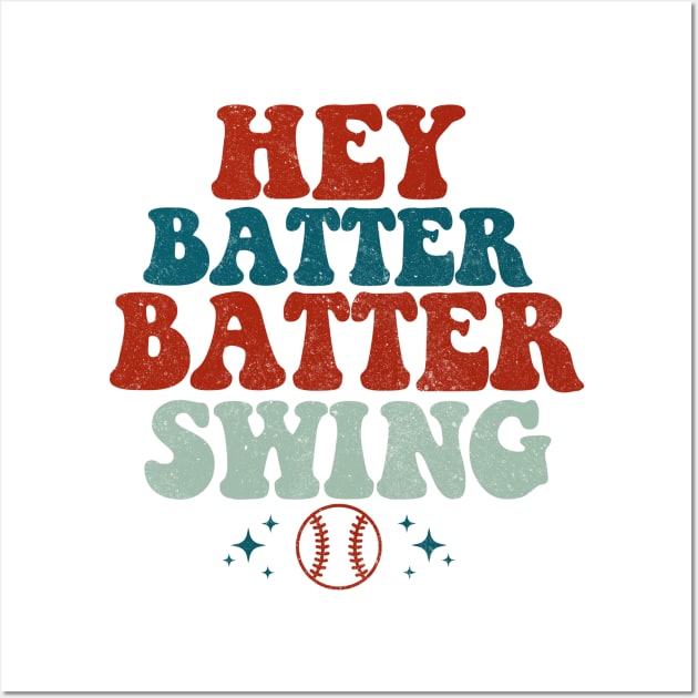 Hey Batter Batter Swing Wall Art by DavidIWilliams